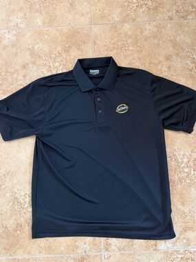 Black Short-Sleeve Polo Shirt size Large